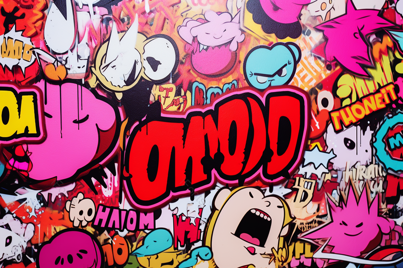 北京798艺术园区涂鸦波普风建筑墙绘街头艺术户外摄影,高清,摄影图,摄影图片,图片大全,摄影图免费下载